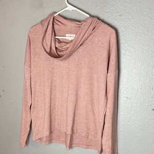 Lou & Grey Soft Pink Cowl Neck Sweater